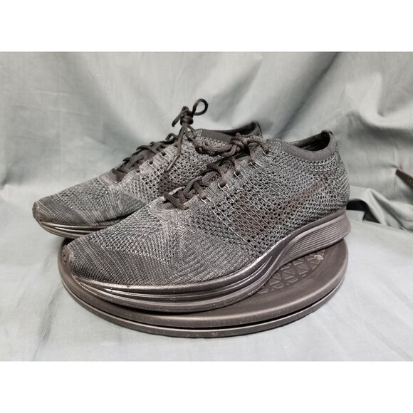 Nike Flyknit Racer Triple Black Sneakers Mens Size 11.5 NEW NO BOX! main image 7